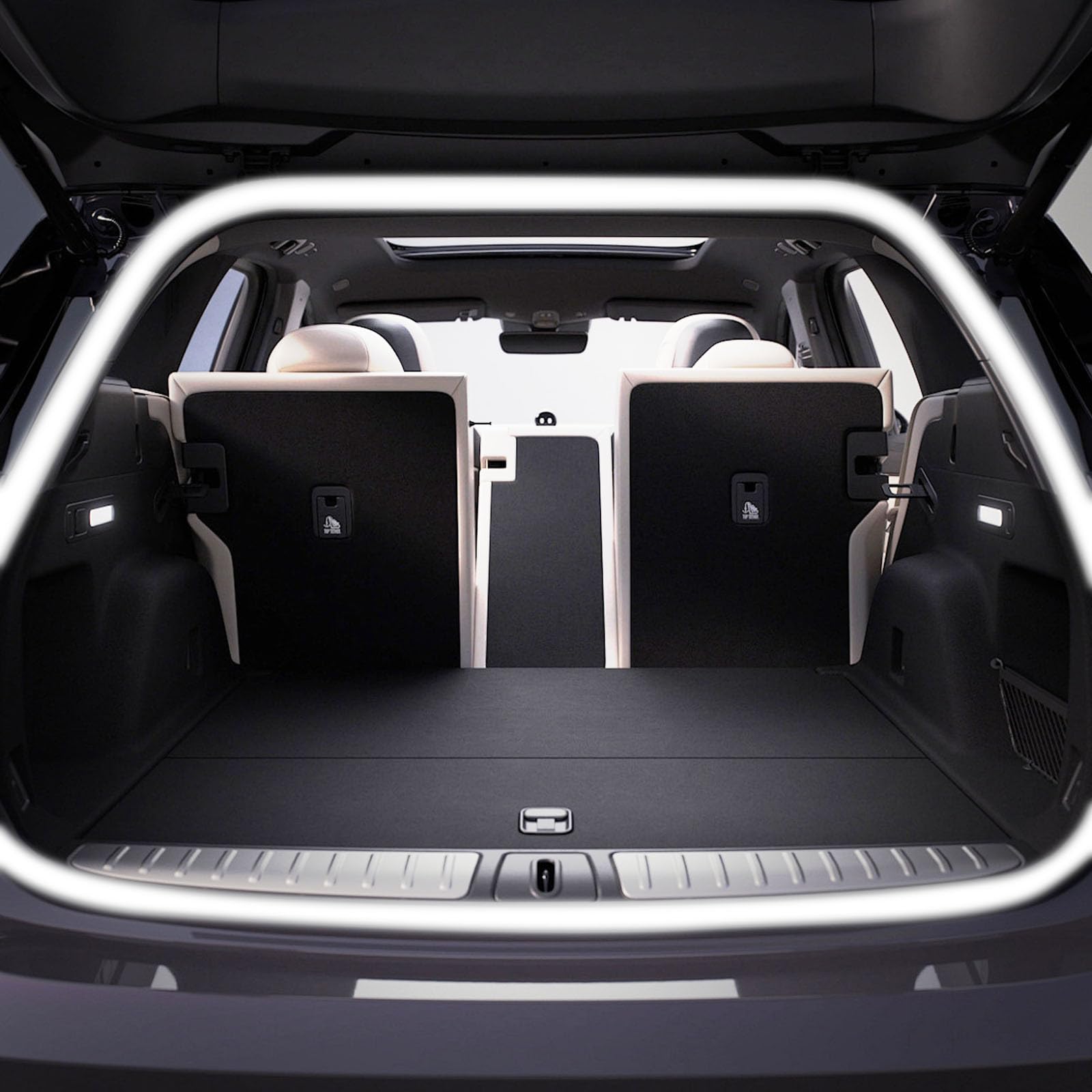 Dynamic Flowing Car Trunk Light Strip, 2M/4M Auto-Kofferraum Lichtstreifen, Flexible Automatischer Sensor Tail Box Lichtleiste, Innenbeleuchtung Dekoration (Weiß, 4M) von Generisch