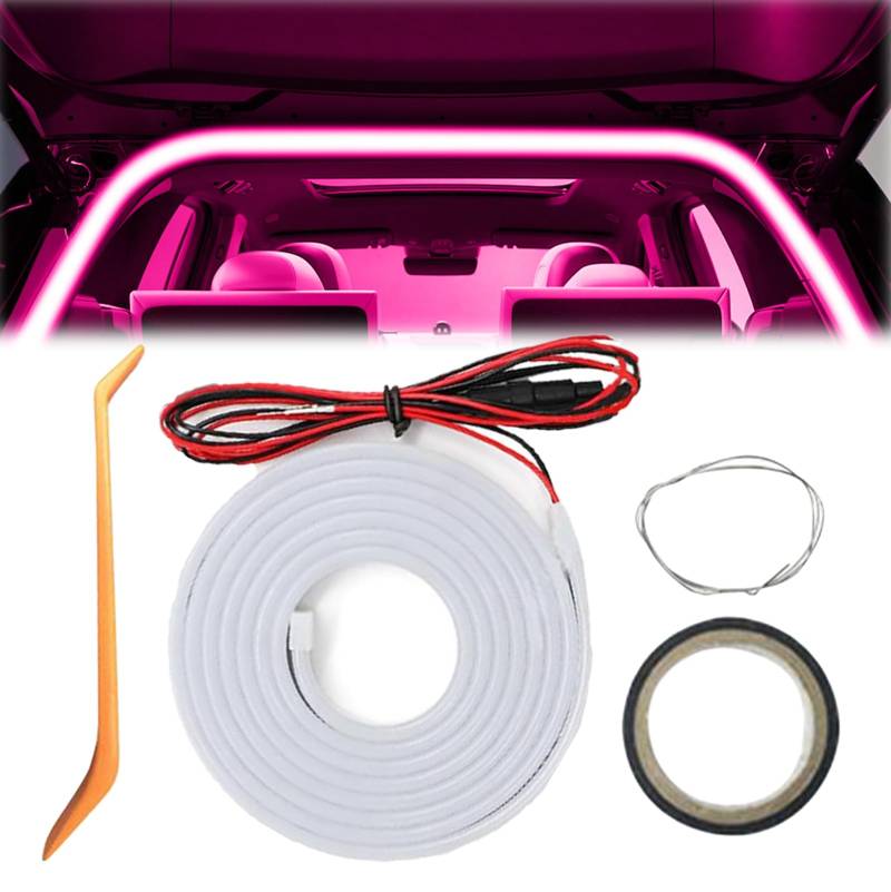 Dynamic Flowing Car Trunk Light Strip, automatischer Sensor-Heckkasten-Lichtstreifen, LED-Lichtstreifen für den Kofferraum oder die Innenbeleuchtung (Purple) von Generisch