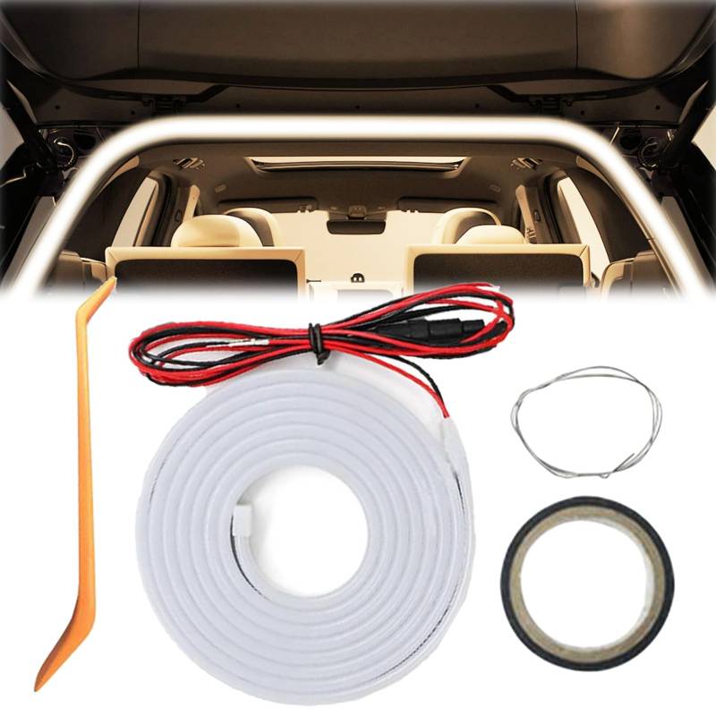 Dynamic Flowing Car Trunk Light Strip, automatischer Sensor-Heckkasten-Lichtstreifen, LED-Lichtstreifen für den Kofferraum oder die Innenbeleuchtung (warm) von Generisch