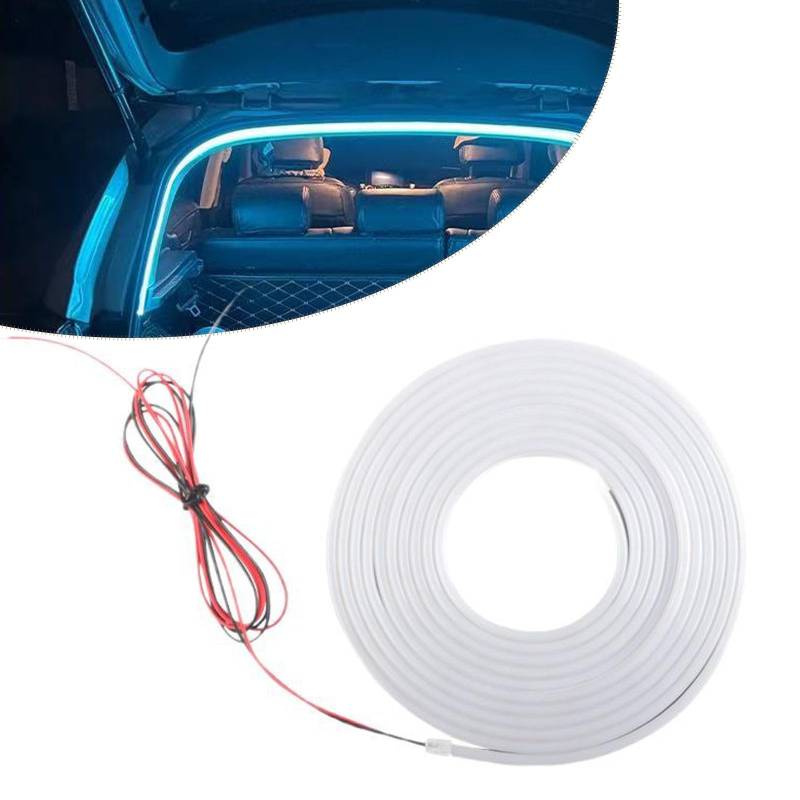 Dynamic Flowing Car Trunk Light Strip,Automatischer Sensor Tail Box Light Strip, Led Strip Lights for Car Trunk Cargo Area Or Interior Illumination Decoration (Blau, 4M) von Generisch