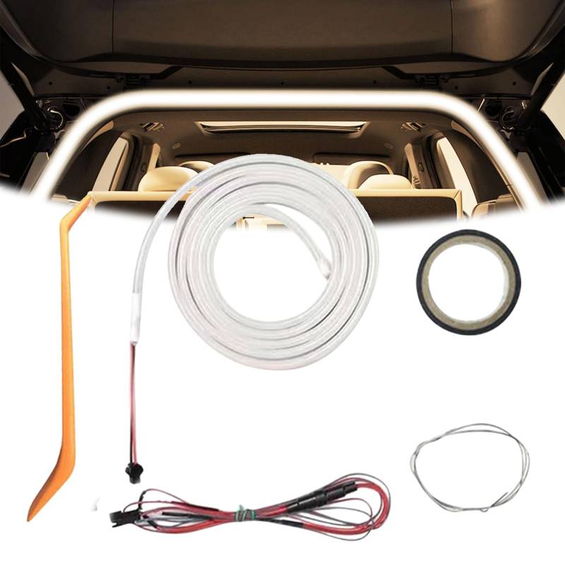 Dynamic Flowing Car Trunk Light Strip,Automatischer Sensor Tail Box Light Strip, Led Strip Lights for Car Trunk Cargo Area or Interior Illumination Decoration (B) von Generisch