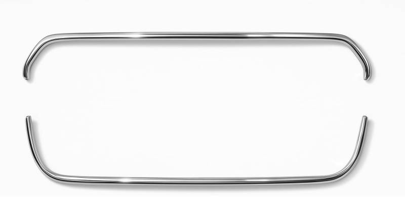 Edelstahl Frontgrill Surround Trim Kompatibel mit TRANSIT 2014-2019 - 2 Teiliges Chrom Rahmen Set von Generisch