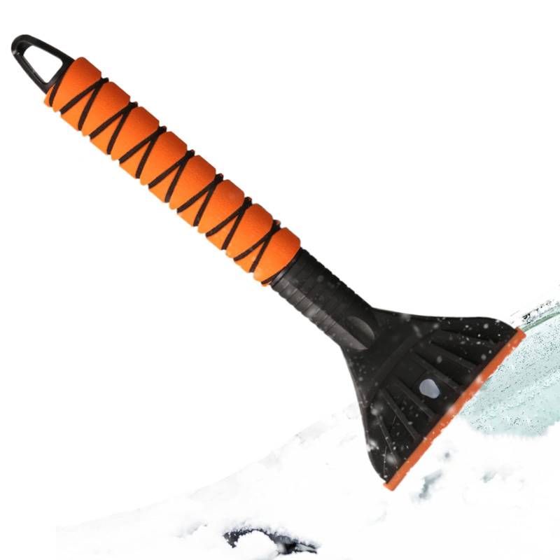 Eiskratzer für Auto-Windschutzscheibe, Schneeschaber mit bequemem Schaumstoffgriff, multifunktionaler Schneereiniger für Auto, abnehmbarer, tragbarer Schneeräumer für Frost und von Generisch