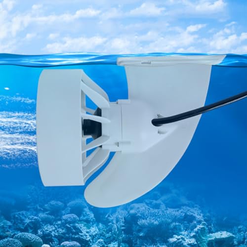 Elektrisch motorisierte Flosse mit bürstenlosem Motor, Propeller, Akku und Fernbedienung, verbessert die Leistung des Kajak-Angelbootes Paddelbrett von Generisch