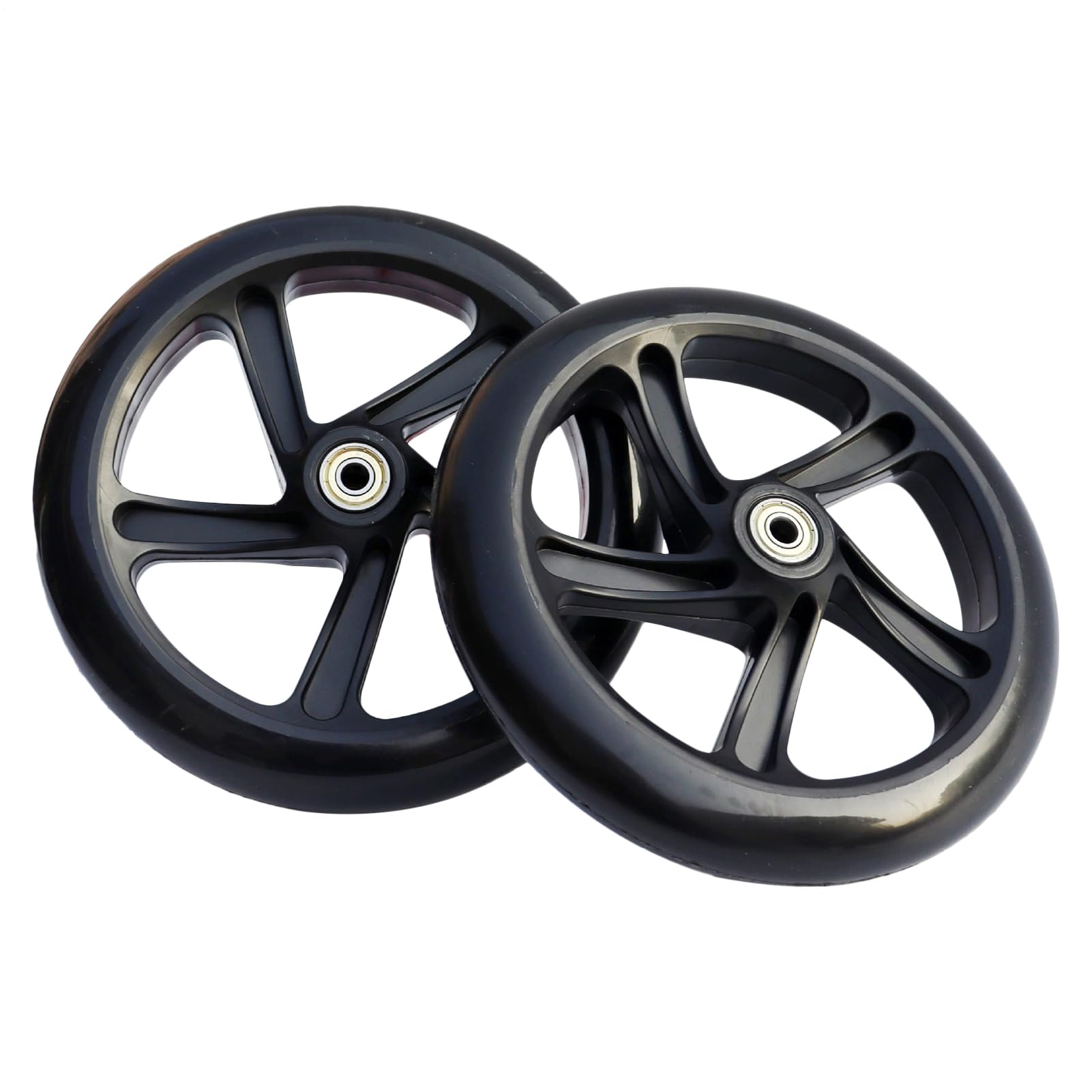 Elektrische Roller - stille Fahrlager, Ersatz -Skate -Reifen -Kit | Scooter -Radlager, vordere und hintere massive Reifen mit ruhigen Trolley -n für glatte elektrische Rollerleistung Elektrische Roller - stille Fahrlager, Ersatz -Skate -Reifen -Kit | Scooter -Radlager, vordere und hintere massive Reifen mit ruhigen Trolley -n für glatte elektrische Rollerleistung von Generisch