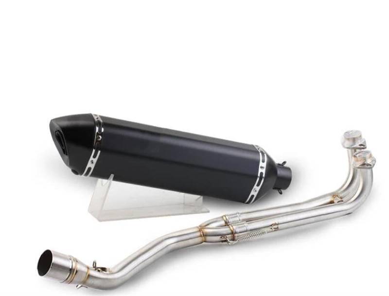 Endrohr Vollsystem-Motorrad-Schalldämpfer-Auspuff-Vorderrohr-Gleithülse Geeignet Für TMAX530 TMAX 500 T MAX530 TMAX 530 2008–2018(Style 2) von Generisch