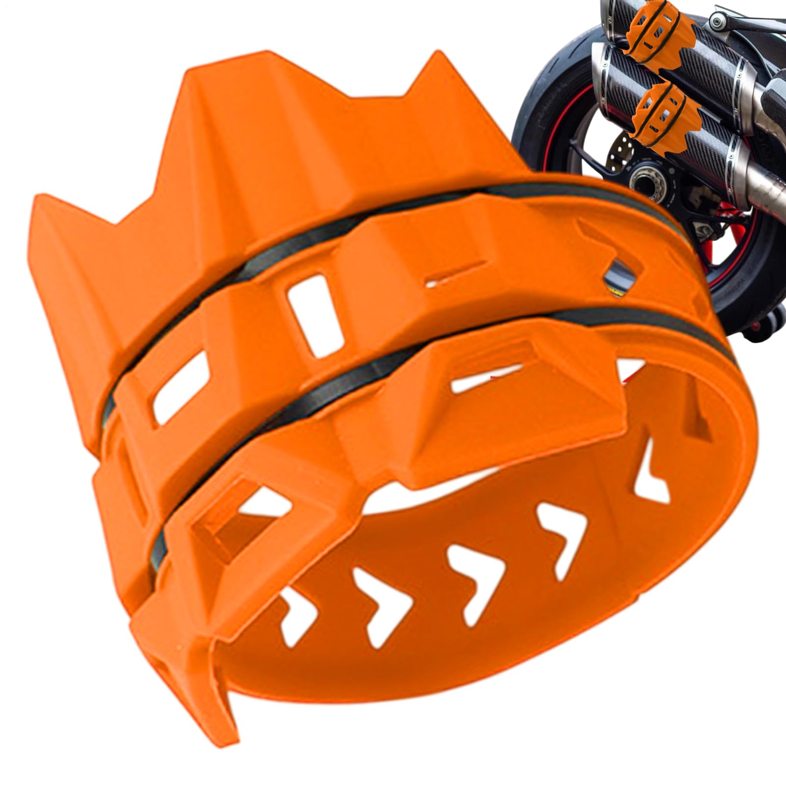 Escape Endrohrschutz – Motorrad-Endrohrschutzabdeckung | Elastischer Schalldämpfer Auspuff Schalldämpfer Schutz für Profis Enthusiasten Escape Endrohrschutz – Motorrad-Endrohrschutzabdeckung | Elastischer Schalldämpfer Auspuff Schalldämpfer Schutz für Profis Enthusiasten von Generisch