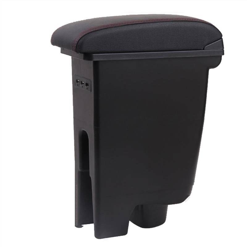 Fahrzeug-Armlehnenbox Auto Armlehne Storage Box Organizer Innen Center Console Armlehne Box für Toyota Etios Aygo BJ(Leather A2) von Generisch