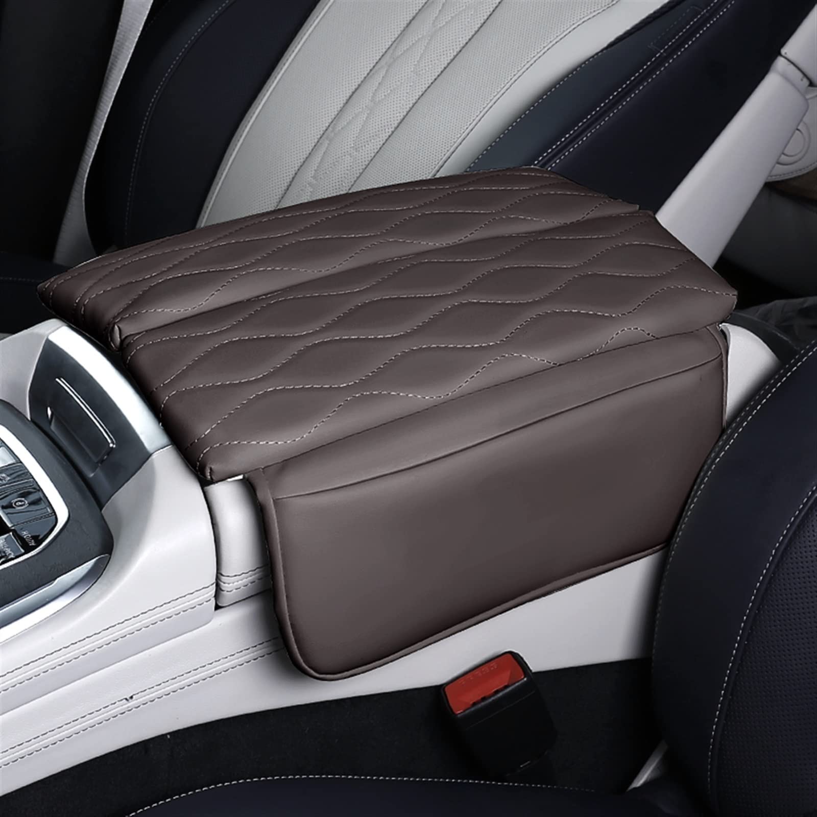 Fahrzeug-Armlehnenbox Für BMW 7 Series 2016 2017 2018 2019 2020 2021 2022 G12 Auto Armlehne Box Kissen Center Console Armlehne Lagerung Box Abdeckung(1) von Generisch