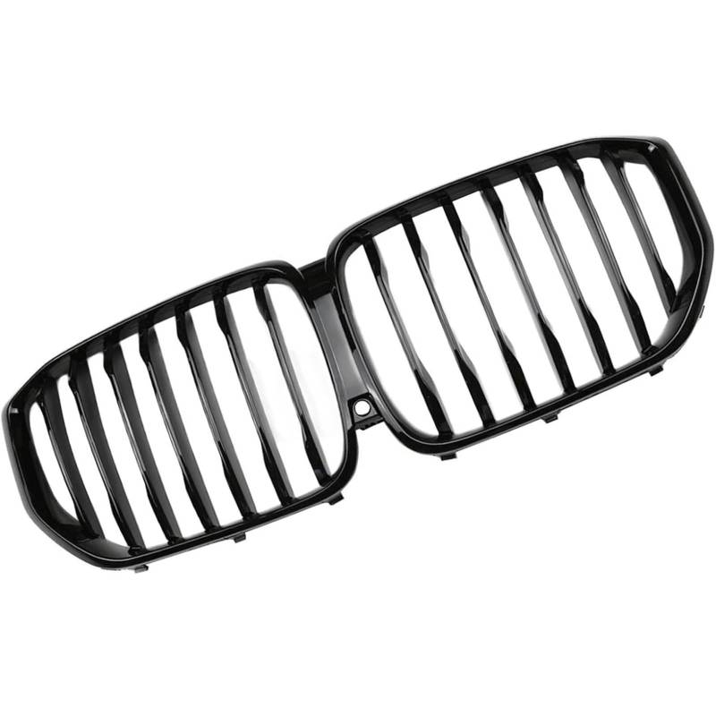 Fahrzeug-Frontgrill Auto Front Niere Grill Auto Front für Kühlergrill Haube Racing Grill Frontgrill 1-Lamelle für Glanz Schwarz von Generisch