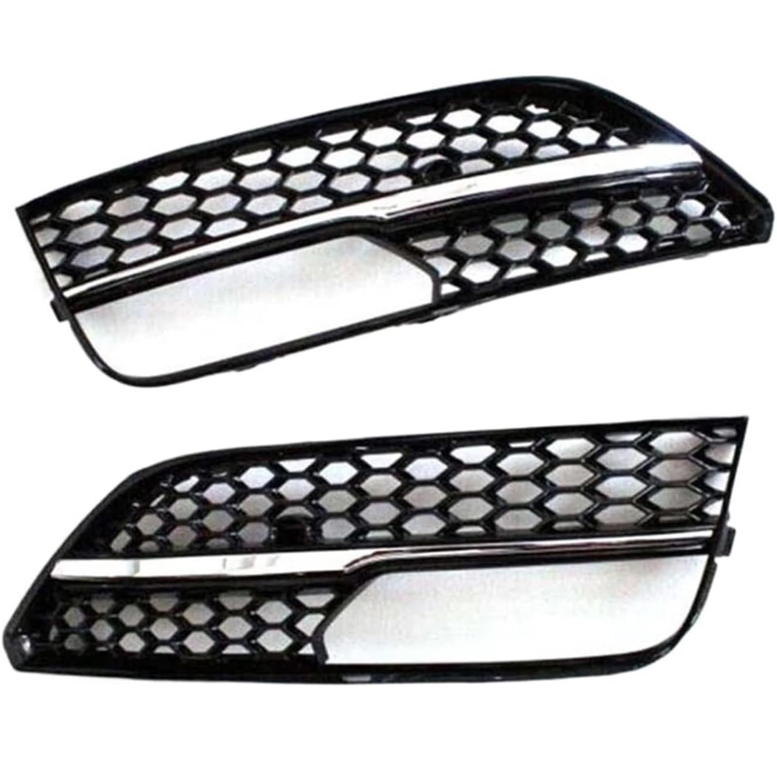 Fahrzeug-Frontgrill Kühlergrillleisten A3 für Standard 2014-2016 für Fließheck Vorne für Sport Nebelscheinwerferabdeckung(Chrome) von Generisch
