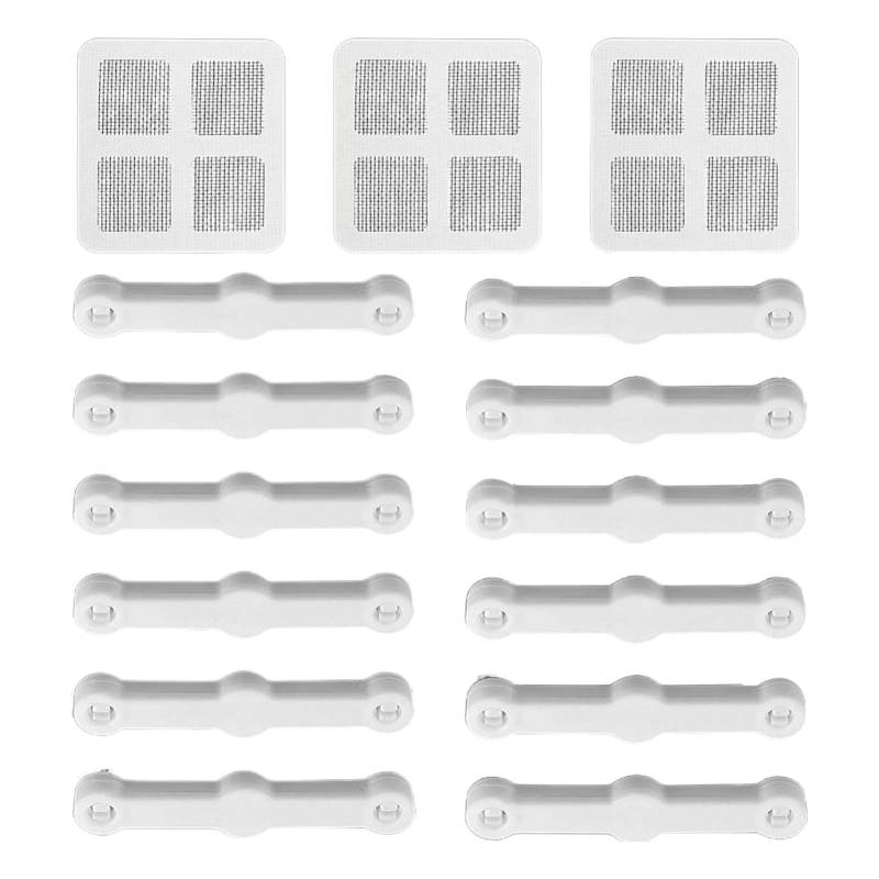 Fensterscheiben-Halterungsclips | Set mit 12 Fenster-Display-Installator-Clips | Türschlösser, Heimverkleidungs-Hardware mit Patches, Installationswerkzeuge für Zuhause von Generisch
