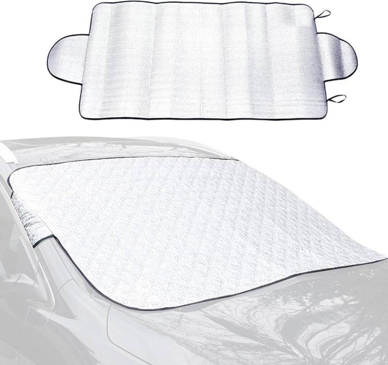 Generisch Frontscheibenabdeckung Auto Scheibenabdeckung 150x70cm Sonnenschutz Auto Frontscheibe Windschutzscheiben Abdeckung Faltbar Autoscheibenabdeckung Für Pkw LKW Usw Eisschutzfolien Auto Zubehör von Generisch