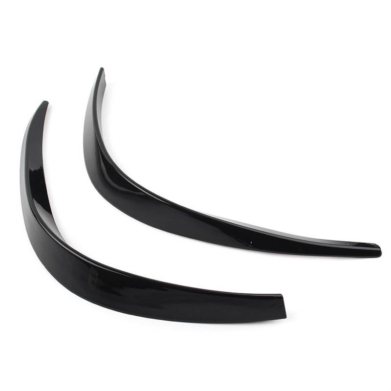 Frontspoiler Für Mercedes für Benz W177 A-Klasse A260 A35 für AMG 2019 2020 2X Auto Front Stoßstange Splitter Spoiler Canard Glänzend Schwarz Heckspoiler(2) von Generisch