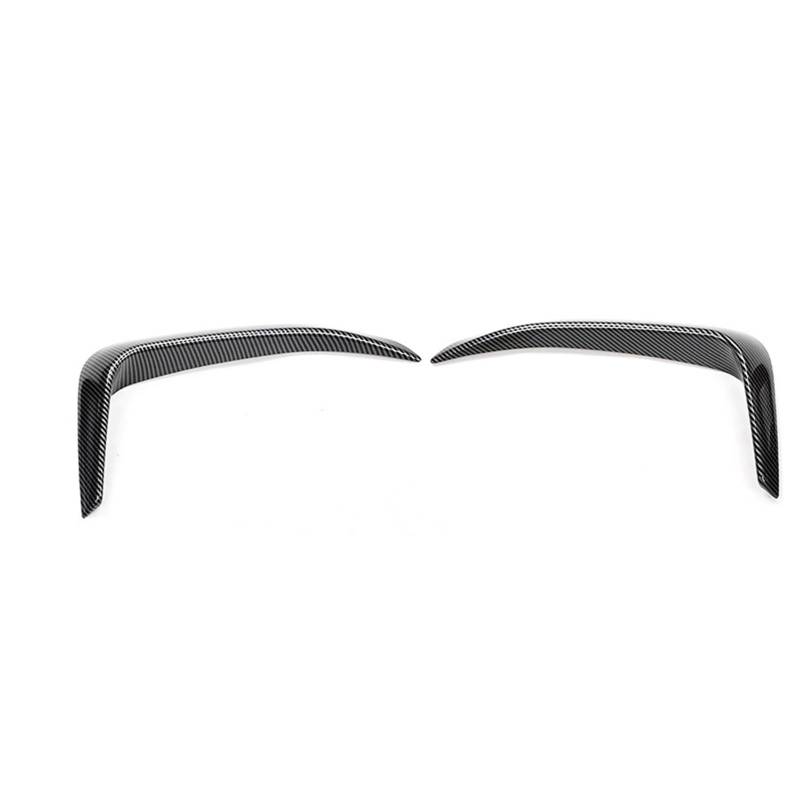 Frontspoiler Nebelscheinwerfer Luft für Entlüftung Carbon Fiber Look Frontstoßstange Seitenlampe für Ansaugrahmen Spoiler Splitter für Mustang Mache Heckspoiler(1) von Generisch