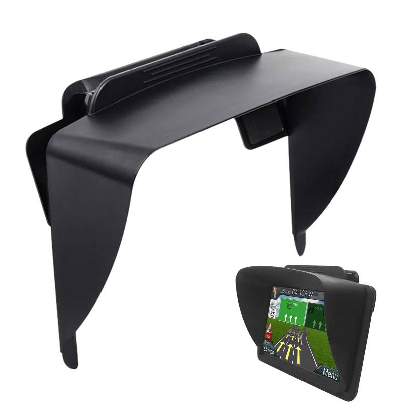 GPS Navigator Sonnenblende, Auto GPS Navigation Sonnenschutz Visier, Sonnenschutz Abdeckung Blendschutz Und Reflexion Geeignet Blendschutz Navigationsgerät Für 6 Und 7 Zoll GPS von Generisch