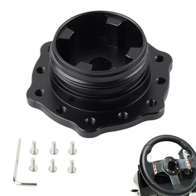 Gaming Lenkrad Adapter - Aluminium-Lenkradadapter,Kompatibel mit PC & Gängigen Konsolen für Gaming- und Rennausrüstung von Generisch