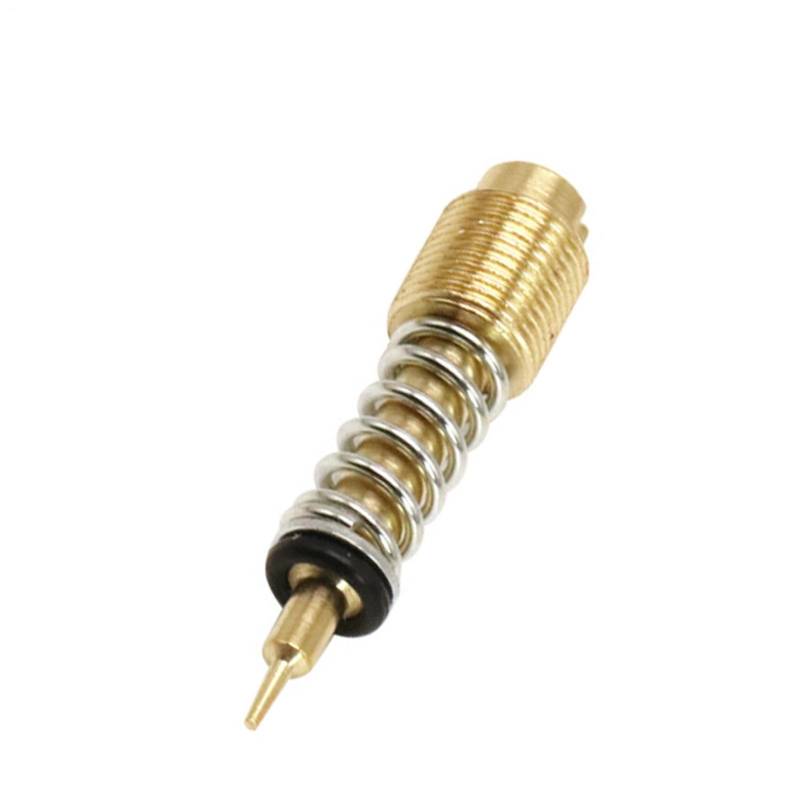 Gemischschraube - CV Vergaser-Leerlauf-Gemischschraube | 10 Mm Messing, Passend Für CVK34, CVK36, CVK40, CV40 – Mit Feder, Dichtung Und – Für Exakte Leerlaufeinstellung von Generisch