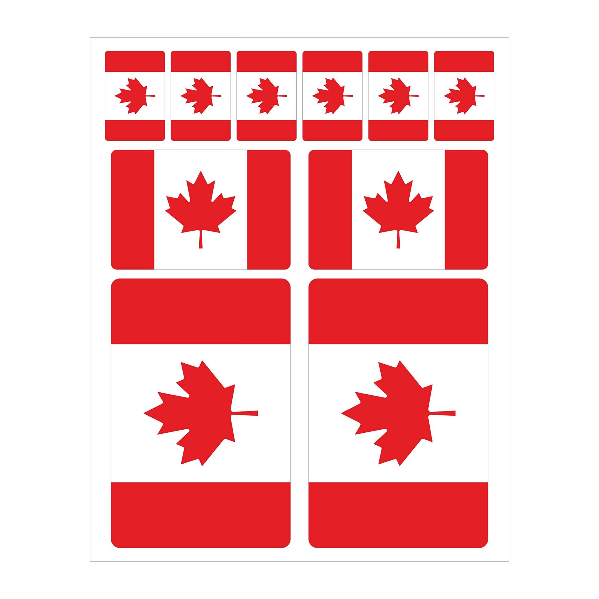 10 Stück Flaggen Aufkleber Kanada Set | Sticker Canada Autoaufkleber 10 Stück Flaggen Aufkleber Kanada Set | Sticker Canada Autoaufkleber von Boppon