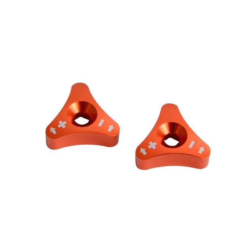 Generisch 48mm vorderer Stoßdämpfer-Gabelknopf-Einstellbolzen for KTM SX SXF EXC XCW 125 150 250 350 450 530 690 Duke Enduro SMC Supermoto R(Orange) von Generisch
