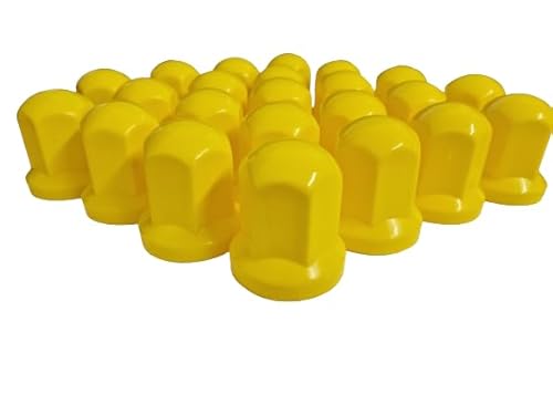 Generisch 60x Radmutterkappen 32mm Lange Gelb Radkappen Schutz Abdeckung LKW Anhänger Generisch 60x Radmutterkappen 32mm Lange Gelb Radkappen Schutz Abdeckung LKW Anhänger von Generisch