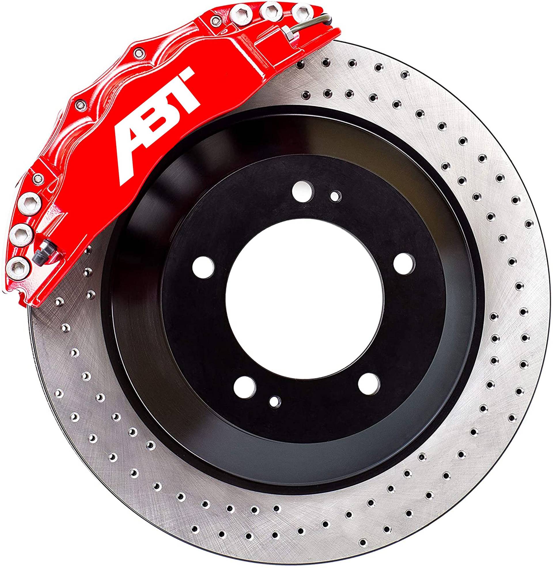 Generisch ABT Sportsline Bremssattel Aufkleber Tuning Sticker 4 Stück (Weiß) von Generisch