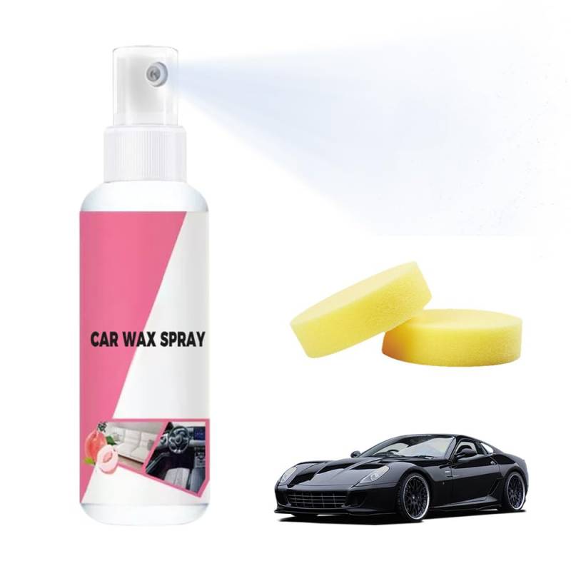 Generisch Auto Armaturenbrett Polieren Pflege Wachs Spray, Auto Innenraum Reiniger100ML für die Innen Reinigung von Kunststoff, Polster, Leder & Armaturen Allzweck-Autoinnenreiniger (2) von Generisch