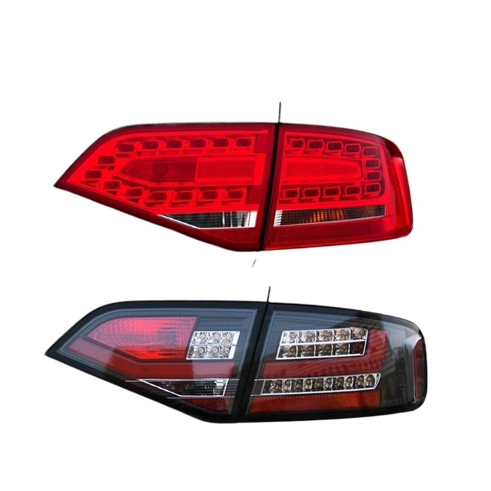 Generisch Auto Außen Rücklicht Rückleuchten 1 Paar Rücklicht-Baugruppe A4 B8 2009–2012 Rücklichter für Plug-and-Play für mit Tagfahrlicht, drehenden Rücklichtern(For 0912 B) von Generisch