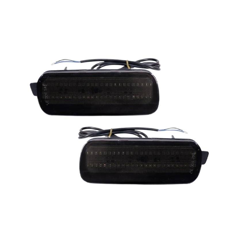 Generisch Auto-Bremslichter Auto-Stoßfänger-Reflektorleuchten für Honda für CRV 2002–2004 Funktion als Rück- Brems- und Nebelschlussleuchte 12 V Rot(Smoked Lens) von Generisch
