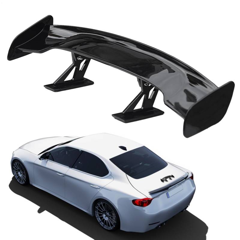 Generisch Auto-Mini-Spoiler | Autospoiler zur Dekoration |Mini Spoiler Auto Heck Dekoration Spoiler Flügel Kohlefaser Punch- Heck von Generisch
