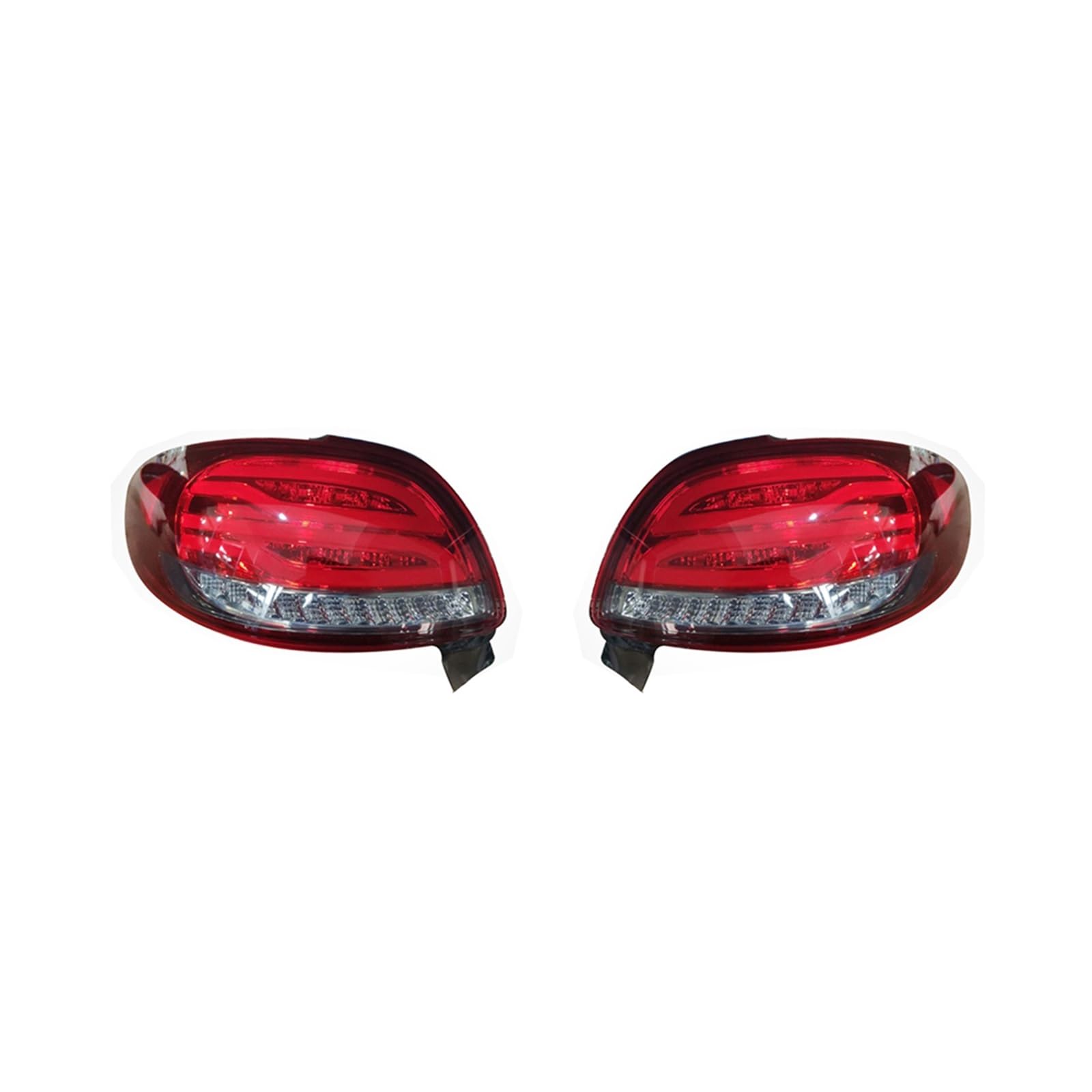 Generisch Auto-Rücklicht Auto Rücklicht Hinten Rückleuchten Drehen für Signal Licht Brems Parkplatz Lampe Fahren Lampen Für Peugeot 206 2004-2008 206CC Zubehör(Rot) von Generisch