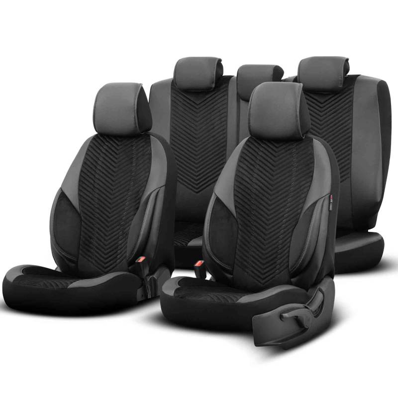 Generisch Auto Sitzbezug Sitschoner Schonbezug Universal Komfortabel Schwarz XAPLOT86741 von Generisch