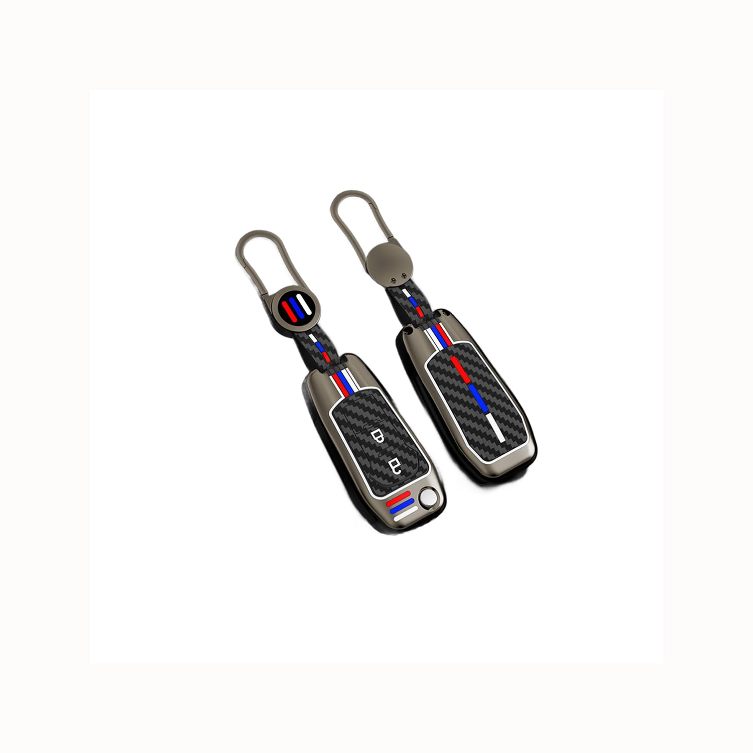 Generisch Autoschlüssel Hülle passt für Ford Fusion Fiesta Escort Mondeo Everest Ranger Figo Ecosport MK8 Kuga F150 Schlüsselhülle Schutzcover mit Schlüsselanhänger Auto Zubehör,Black-B Generisch Autoschlüssel Hülle passt für Ford Fusion Fiesta Escort Mondeo Everest Ranger Figo Ecosport MK8 Kuga F150 Schlüsselhülle Schutzcover mit Schlüsselanhänger Auto Zubehör,Black-B von Generisch