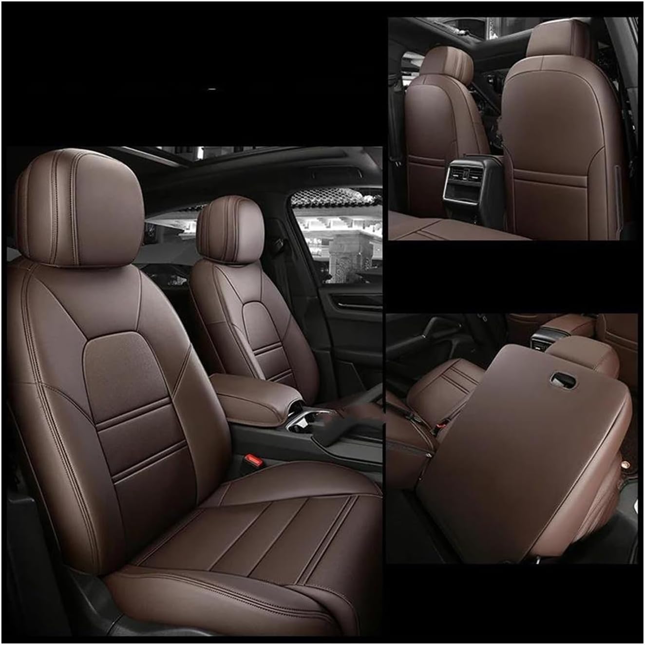 Generisch Autositzkissen Auto für Sitzbezug-Set für Custom Car für Sitzbezug-Zubehör für Kia für Ceed für Stonic für Rio für Soul für Carens für Selto Sitzbezüge für Nissan Qashqai(3) von Generisch