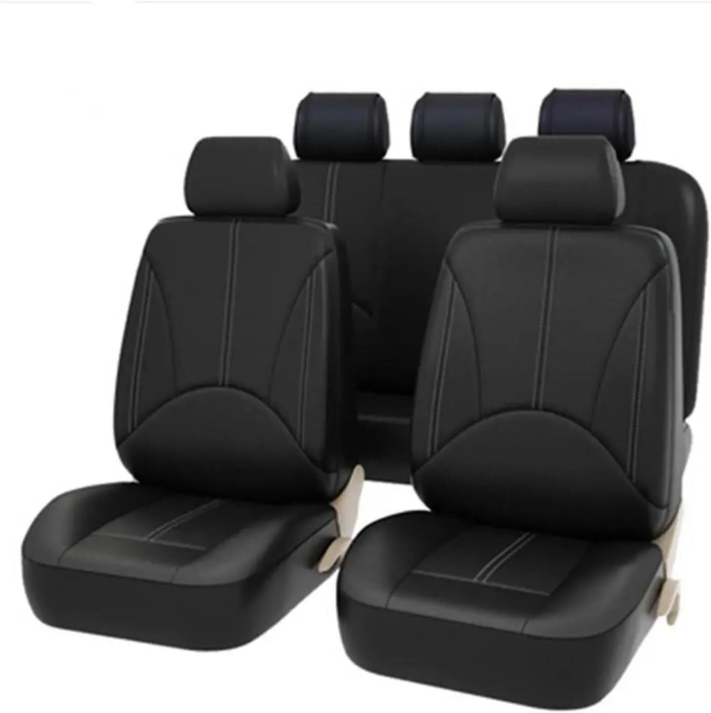 Generisch Autositzkissen Auto für Sitzbezug-Sets Zubehör Styling für Sitzbezug für VW für Passat B5 für Polo für Golf für Tiguan für Jetta für Touran Sitzbezüge für Nissan Qashqai(5) von Generisch