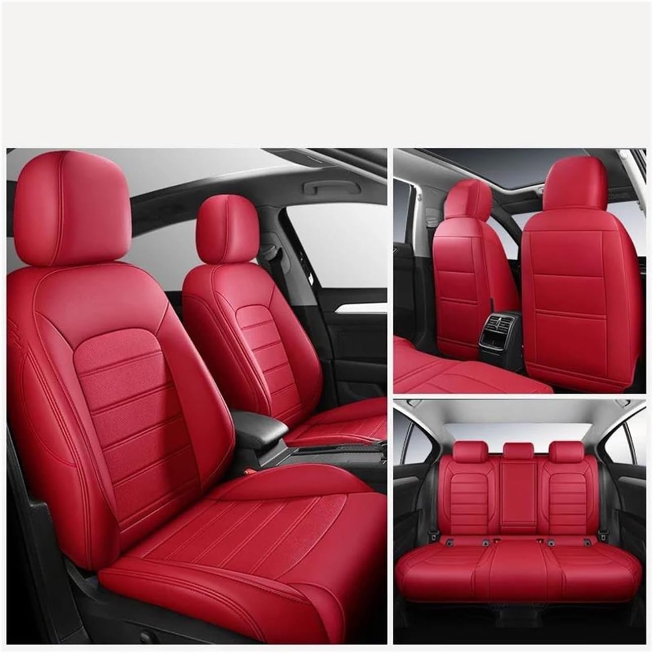 Generisch Autositzkissen Autositzbezug-Sets, Auto-Innenausstattung, Autozubehör, Autositzbezüge für Mercedes für Benz W203 W204 W205 W212 Cla W245 W164 Sitzbezüge für Nissan Qashqai(6) von Generisch