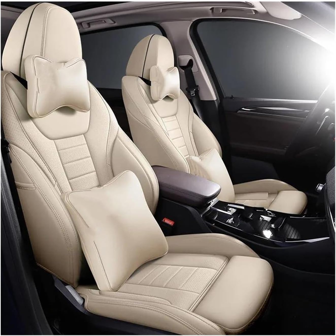 Generisch Autositzkissen Autositzbezug-Sets Autositzbezüge Komplettset Innenausstattung Teile Produkte Zubehör für Custom für BMW X3 G01 F97 E83 F25 IX3 Sitzbezüge für Nissan Qashqai(1) von Generisch