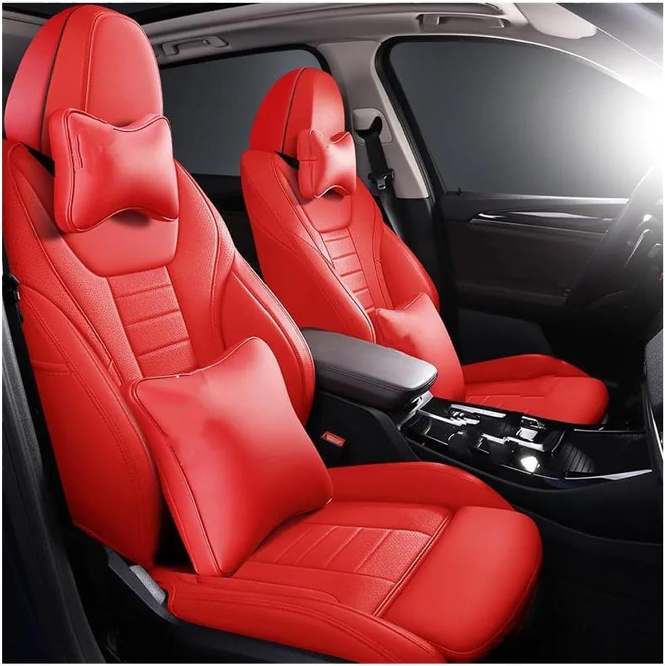Generisch Autositzkissen Autositzbezug-Sets Autositzbezüge Komplettset Innenausstattung Teile Produkte Zubehör für Custom für BMW X3 G01 F97 E83 F25 IX3 Sitzbezüge für Nissan Qashqai(11) von Generisch
