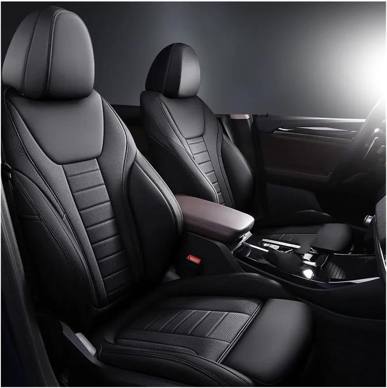 Generisch Autositzkissen Autositzbezug-Sets Autositzbezüge Komplettset Innenausstattung Teile Produkte Zubehör für Custom für BMW X3 G01 F97 E83 F25 IX3 Sitzbezüge für Nissan Qashqai(4) von Generisch