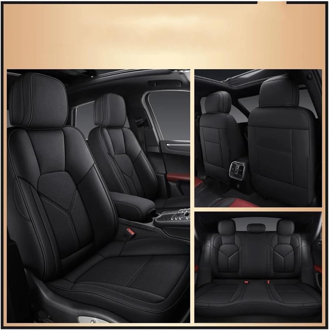 Generisch Autositzkissen Autositzbezug-Sets Autositzbezug für Kia für Sportage für Rio für Stonic für Soul für Ceed Jd für Sorento für Carens Sitzbezüge für Nissan Qashqai(4) von Generisch