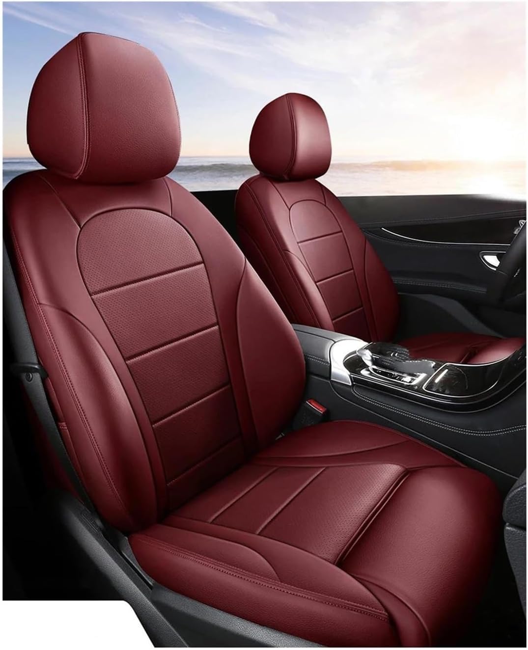 Generisch Autositzkissen Autositzbezug-Sets Autozubehör für Mercedes für Benz W211 W212 W213 W204 W205 Für Cla Für Glc Für Gle Für Glb Sitzbezüge für Nissan Qashqai(3) von Generisch