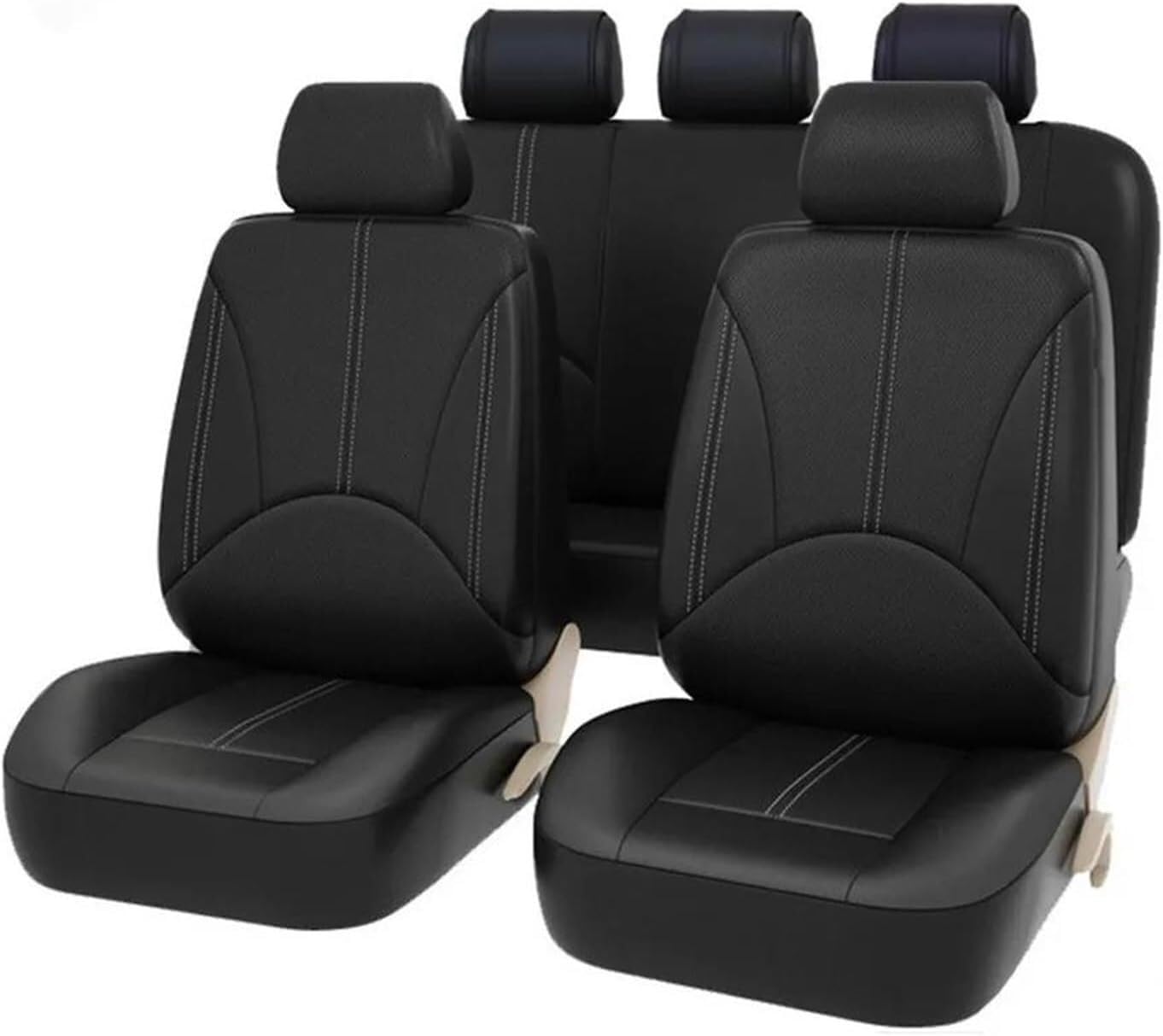 Generisch Autositzkissen Autositzbezug-Sets Bezüge für Nissan Altima Dualis für Juke für Frontier Fuga für Bluebird für Rogue für Navara Sitzbezüge für Nissan Qashqai(2) von Generisch