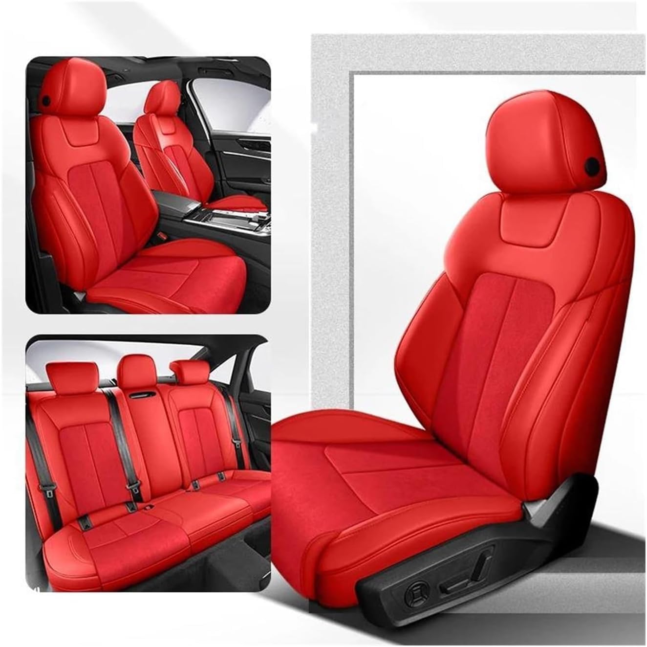 Generisch Autositzkissen Autositzbezug-Sets TT MK2 Q7 4L Q5 A7 A6 C7 für Avant Autoinnenausstattung Zubehör Schutz für benutzerdefinierte Sitzbezüge für Nissan Qashqai(4) von Generisch