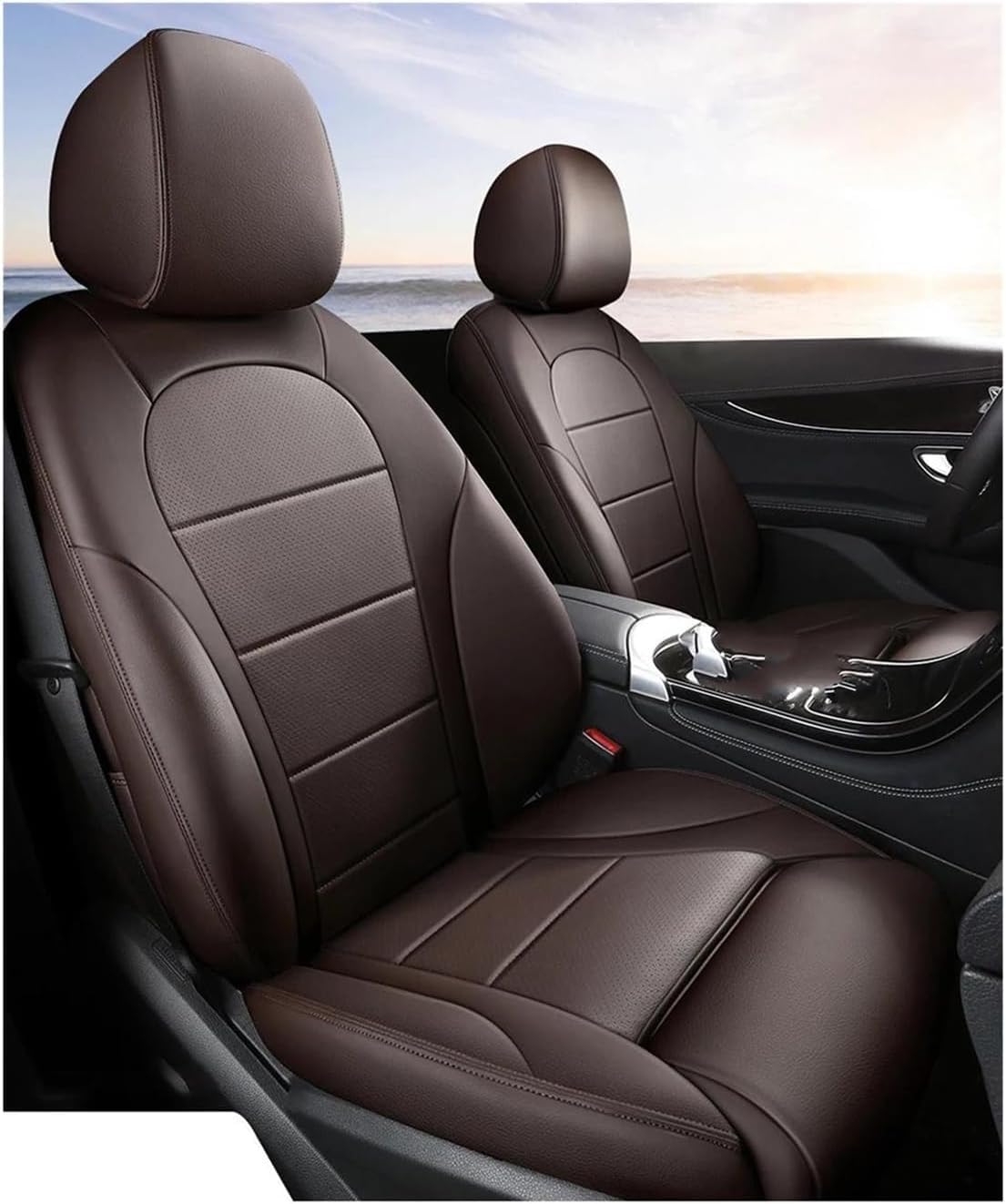Generisch Autositzkissen Autositzbezug-Sets für BMW F10 G30 G20 E46 E39 F11 X3 F25 X5 F40 F01 F30 Serie 1 E87 I3 I5 X6 für individuelles Autozubehör Sitzbezüge für Nissan Qashqai(2) von Generisch