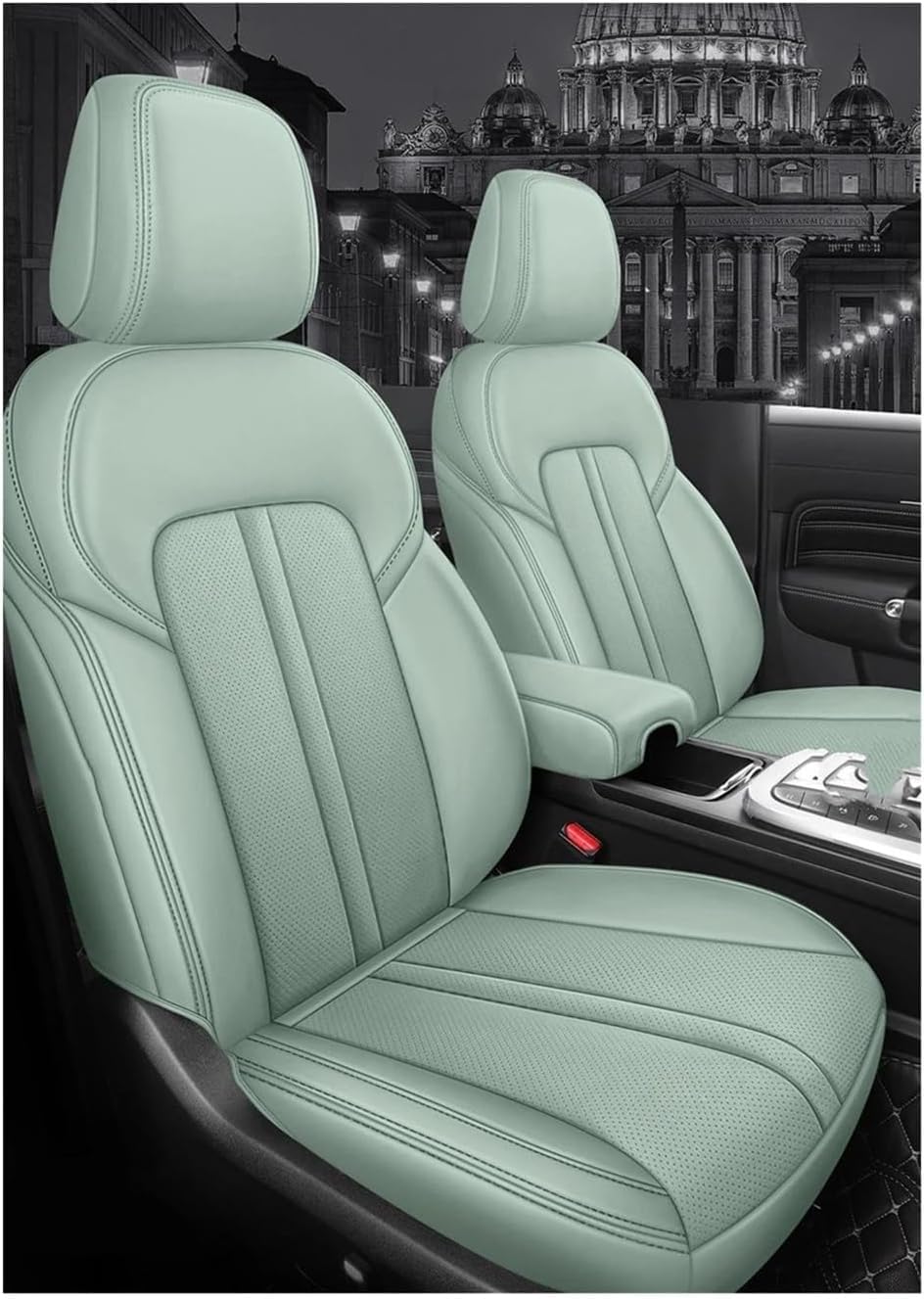 Generisch Autositzkissen Autositzbezug-Sets für Ford, für Focus, für Mondeo, für Mk4, für Kuga, für Fiesta, Edge, für Mustang, Explorer Sitzbezüge für Nissan Qashqai(3) von Generisch