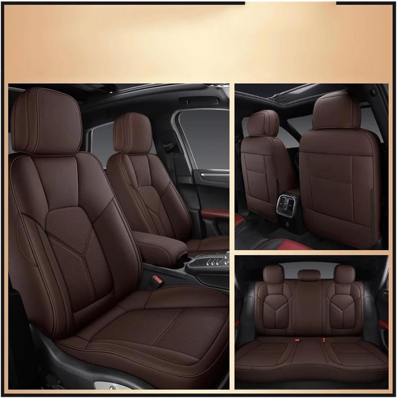 Generisch Autositzkissen Autositzbezug-Sets für Kia für Sportage für Rio für Stonic für Soul für Ceed Jd für Sorento für Carens Sitzbezüge für Nissan Qashqai(5) von Generisch
