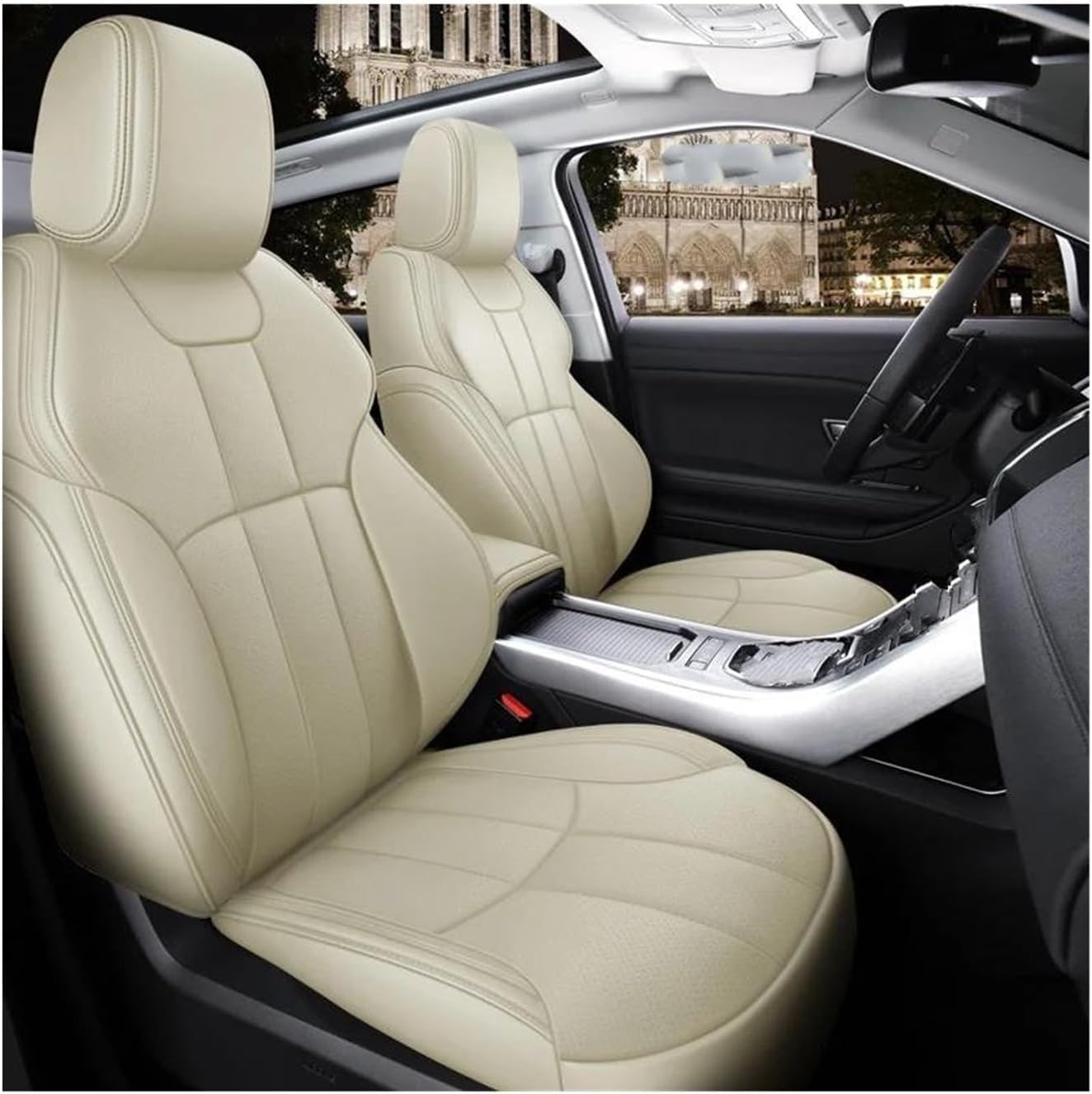 Generisch Autositzkissen Autositzbezug-Sets für Land für Rover für Range für Rover für Evoque für Custom Car für Sitzbezüge für 5 Sitze Sitzbezüge für Nissan Qashqai(1) von Generisch