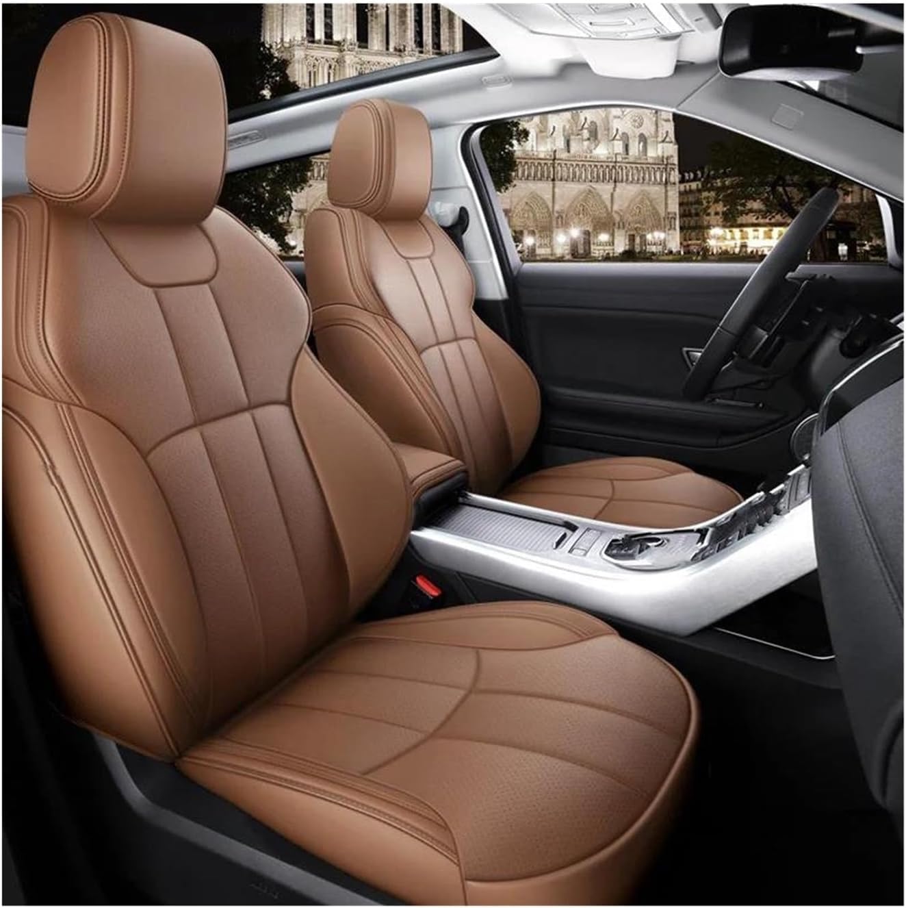 Generisch Autositzkissen Autositzbezug-Sets für Land für Rover für Range für Rover für Evoque für Custom Car für Sitzbezüge für 5 Sitze Sitzbezüge für Nissan Qashqai(3) von Generisch