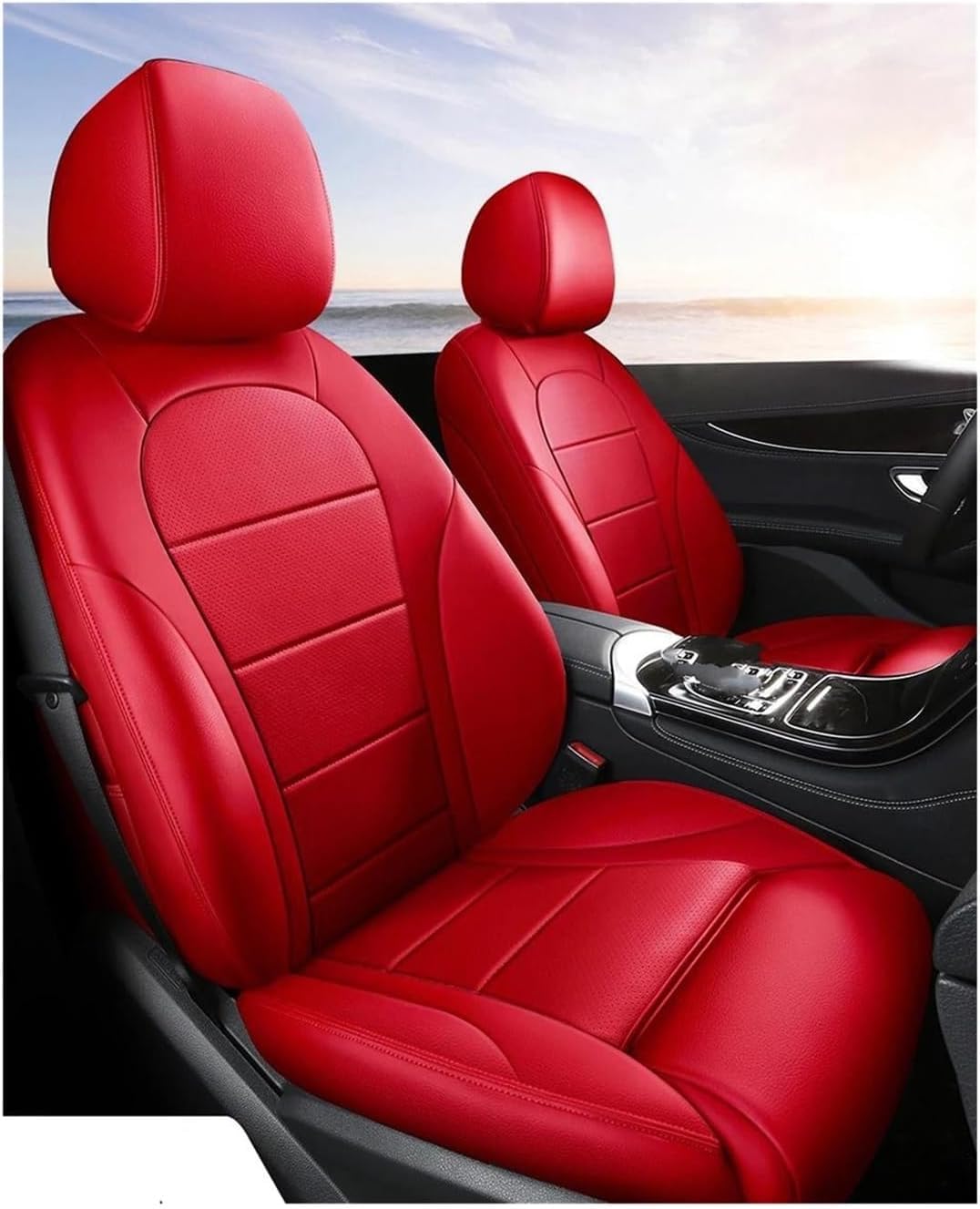 Generisch Autositzkissen Autositzbezug-Sets für Mazda 6 Gg Gh Cx5 3 Bk Cx30 Cx8 Cx9 für individuelle Auto-Innenausstattung Autositzbezug-Komplettset Sitzbezüge für Nissan Qashqai(4) von Generisch