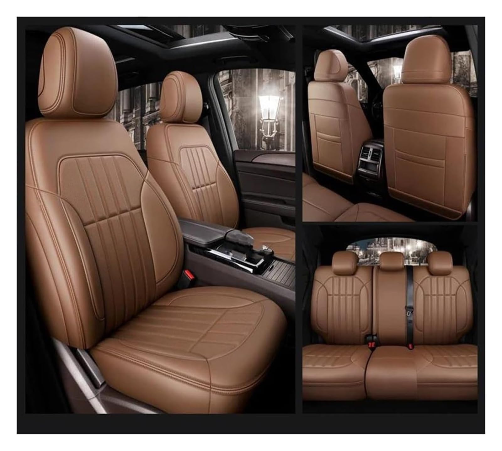 Generisch Autositzkissen Autositzbezug-Sets für Mercedes für Benz W204 W205 W211 für individuelles Auto-Innenzubehör für Sitzbezug 5 Sitze Komplettset Sitzbezüge für Nissan Qashqai(5) von Generisch